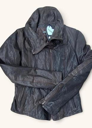 Нова італійська шкіряна жіноча куртка please (denim gallery).