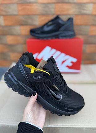 ❄️ зимові кросівки nike із хутром чорні gore-tex
