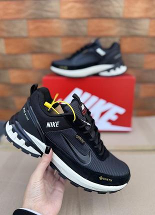 ❄️ зимові кросівки nike із хутром графітові gore-tex
