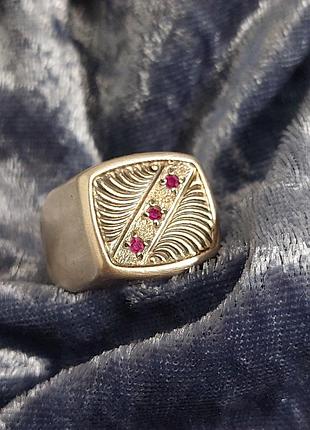 Печатка,  серебро,  мужская  875 проба,  размер 20.5, ссср