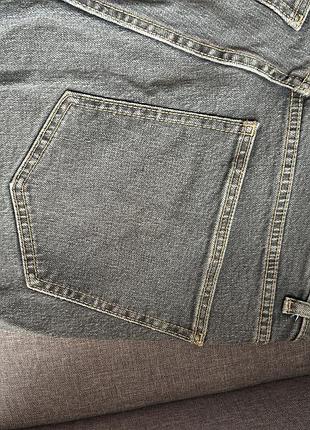 Прямі сірі джинси zara 4