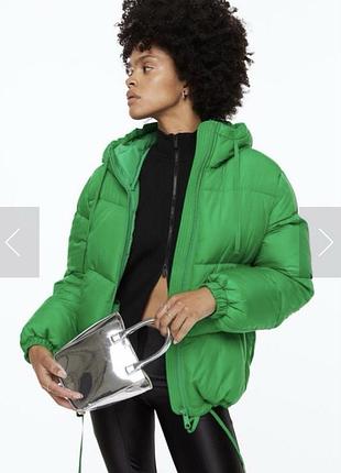 Куртка жіноча h&m зелена зимова