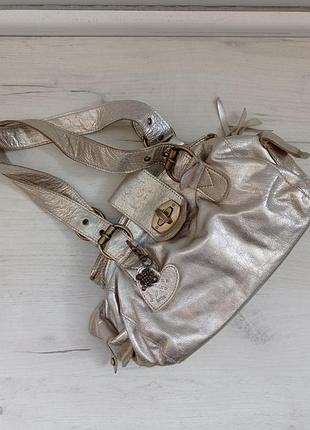 Винтажная кожаная сумка  river island