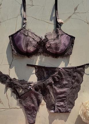 Жіночий комплект білизни бюстгальтер трусики victoria’s secret