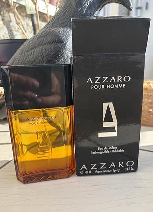 Легендарний чоловічий аромат azzaro pour homme (100 мл, eau de toilette) — оригінал у коробці!
