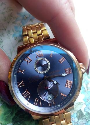 Часы мужские ulysse nardin в рабочем состоянии, браслет не родной