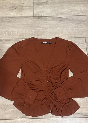 Блуза з баскою missguided 2