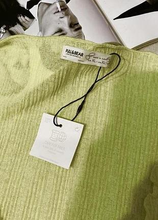 Pull&amp;bear нова салатова накидка 2