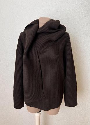 Теплий светр h&m з шарфом 5