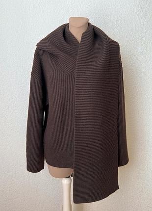 Теплий светр h&m з шарфом 6