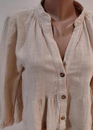 Натуральна блузка zara 7