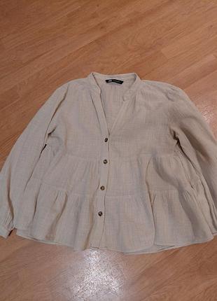 Натуральна блузка zara 8