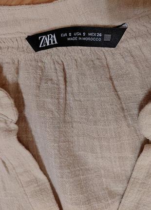 Натуральна блузка zara 9