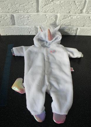 Baby born мягкий милый комбезик