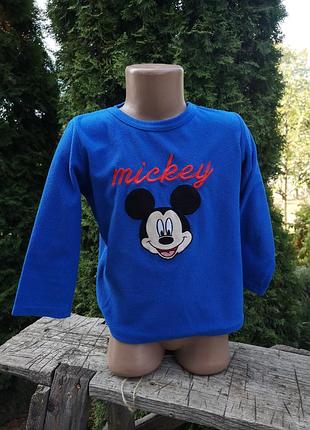 Флісова кофта mike mouse на хлопчика 4-5 років 110 см