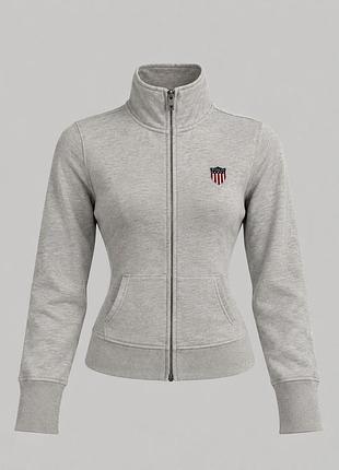 Ralph lauren polo jeans company кофта на блискавці сіра, l