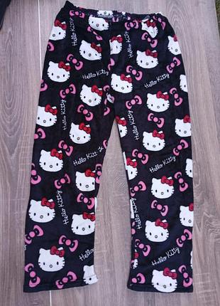 Теплі піжамні штани hello kitty