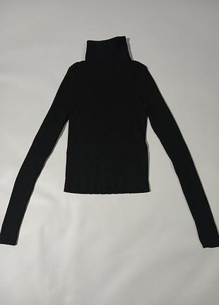 Водолазка жіноча чорна в рубчик zara s