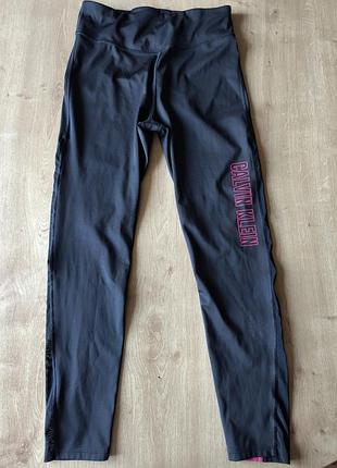 Крутые женские спортивные лосины  calvin klein, оригинал, xs.