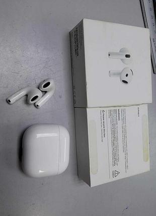Наушники bluetooth-гарнитура б/у apple airpods 4 (mxp63)