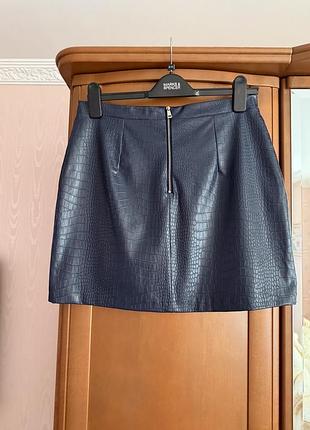 Спідниця river island з екошкіри 2