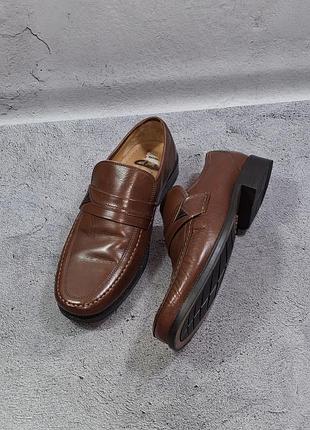 Лоферы clarks кожаные туфли ботинки