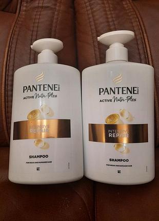 Шампунь для волос pantene pro-v active nutri-plex intensive repair (интенсивное восстановление) 1 литр, шампунь жіночий пантін 1000мл