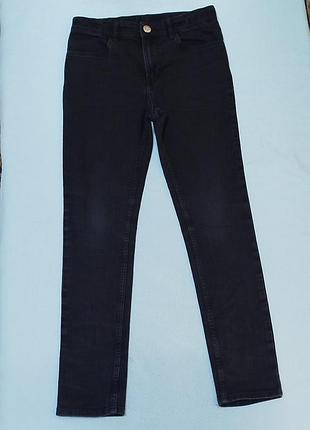 Черные джинсы скинни h&m для девочки 158-164р 8427