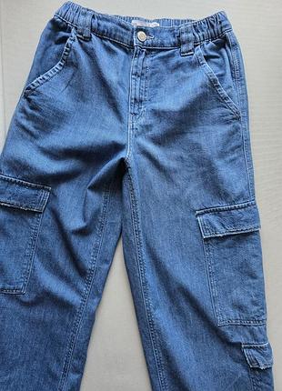 Джинсы карго для девочки zara 3