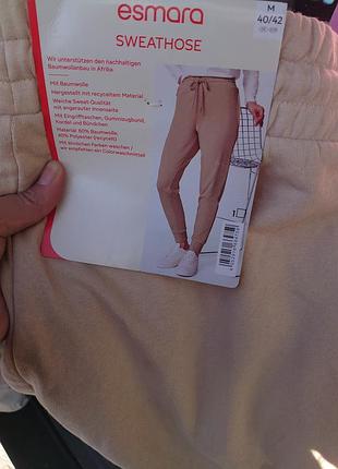 Спортивні штани жіночі esmara бежеві флісові m 40/42 eur