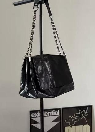 Сумка zara rock flap shoulder bag