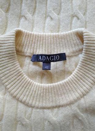 Кашемировый свитер 100% кашемир adagio 9
