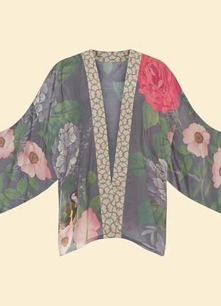 Брендовая накидка-кимоно powder hedgerow kimono jacket (шотландия).