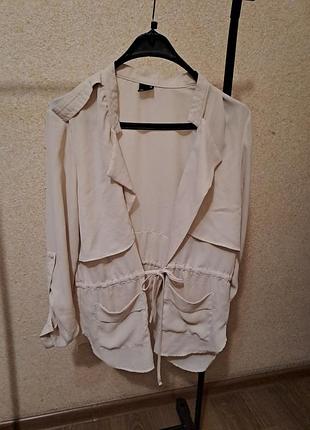 Жакет жіночий gina tricot в стилі сафарі, бежевий