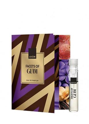 Facets of glam avon 0.6 ml.листівка з пробним зразком
