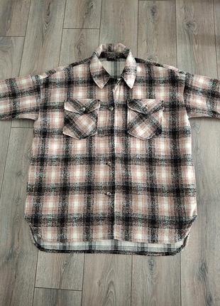 Теплая с рубашка 👕,  жакет оверсайз 7