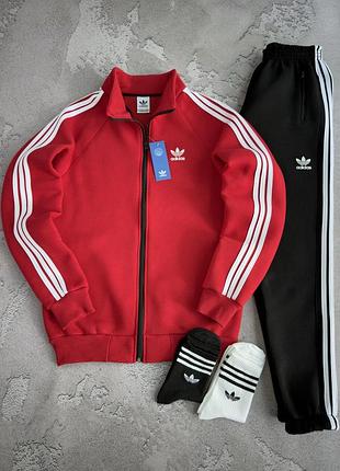 Спортивный костюм adidas мужской утепленный зимний на флисе