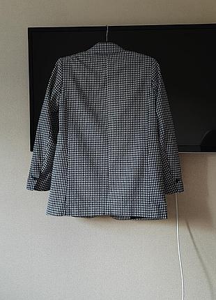 Піджак в дрібну клітинку zara 4