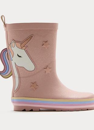 Гумові чоботи із серії kids' unicorn wellies