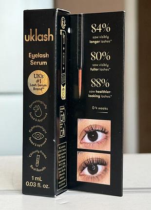 Uklash! сироватка для росту вій. нова, з пломбами. оригінал