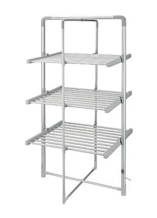 Сушилка для белья электрическая zerix comfort edc-6872-silver 300w, 220-240v (zx6215)
