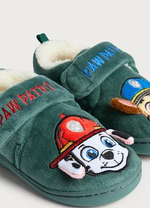 Велюрові вишиті капці paw patrol