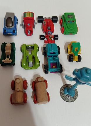 Іграшкові фігурки kinder surprise машинки 90-х, набір, різнокольорові, пластик