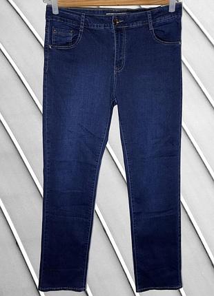Женские джинсы sunbird 2xl, eu 44, ua 50, темно-синие, прямые, стрейчевые, с высокой посадкой, эластичные, классические, повседневные демисезонные пов