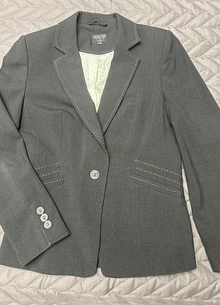 Жіночий діловий класичний піджак сірого кольору m&s collection
