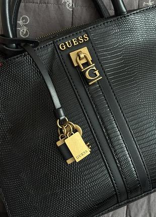 Сумка жіноча guess чорна 6