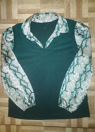 Блуза с жилеткой р. 16