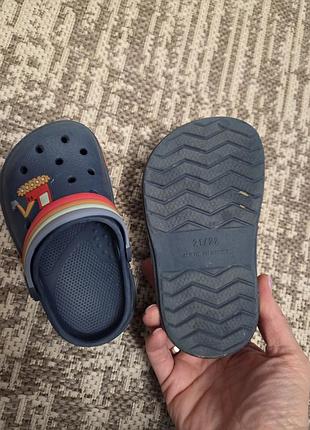 Шльопанці дитячі crocs сині 3