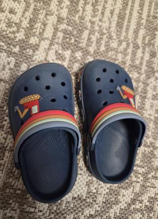 Шльопанці дитячі crocs сині