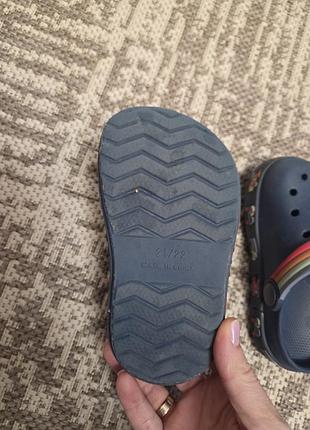 Шльопанці дитячі crocs сині 2